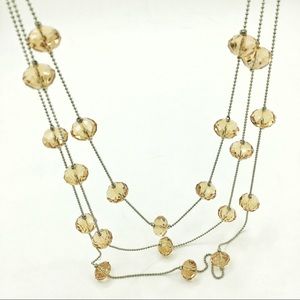 Crystal stone neklace NWOT